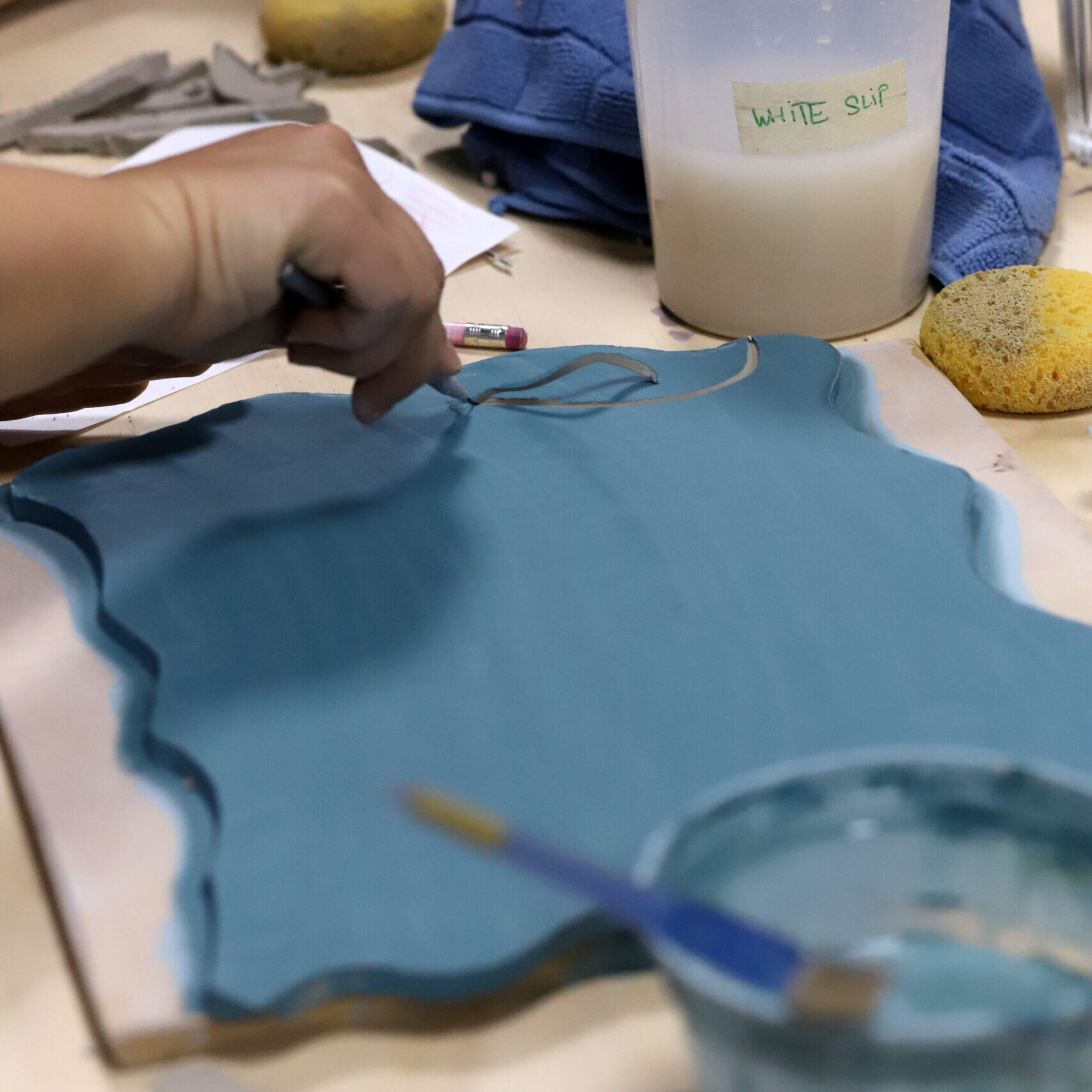 handbuilding pottery class at slip studio in white plains NY the heart of westchester county