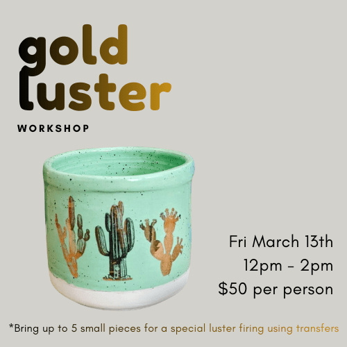 gold luster workshop at slip studio in white plains ny the heart of westchester NY